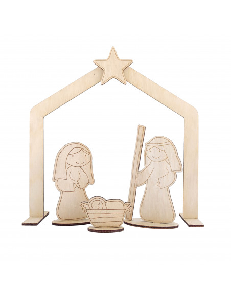 Kerststal Houtspel