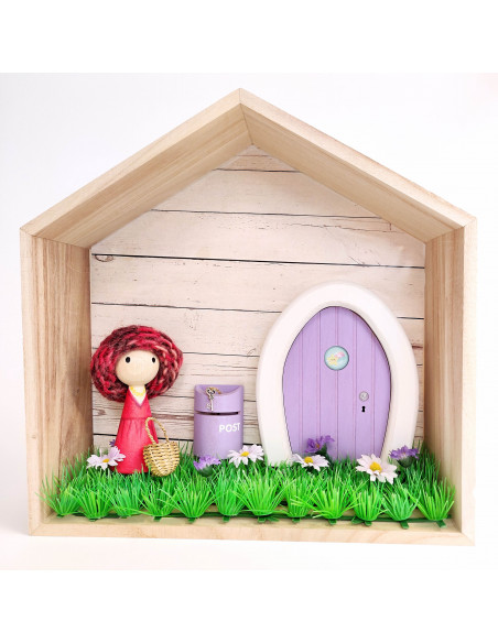 Wandplank huisjes