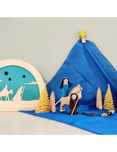 Peg doll kerststal