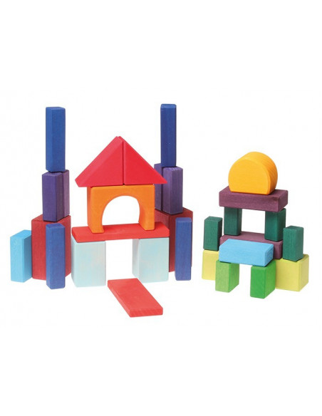 Houten geometrische blokken