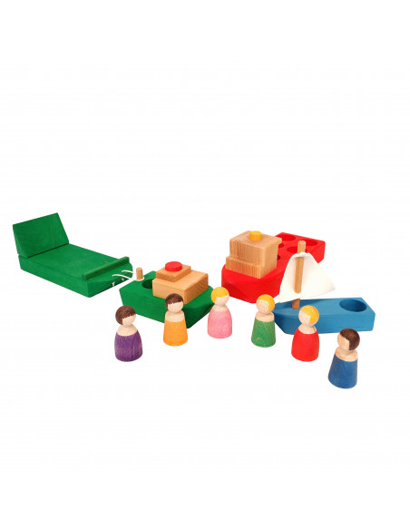 Houten boten set
