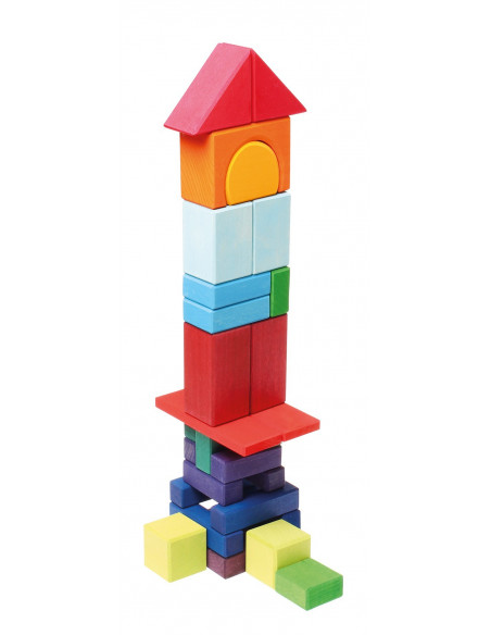 Houten geometrische blokken