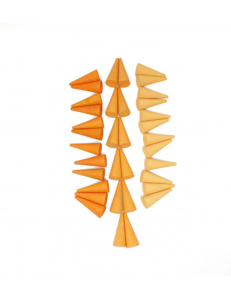 Oranje kegeltjes