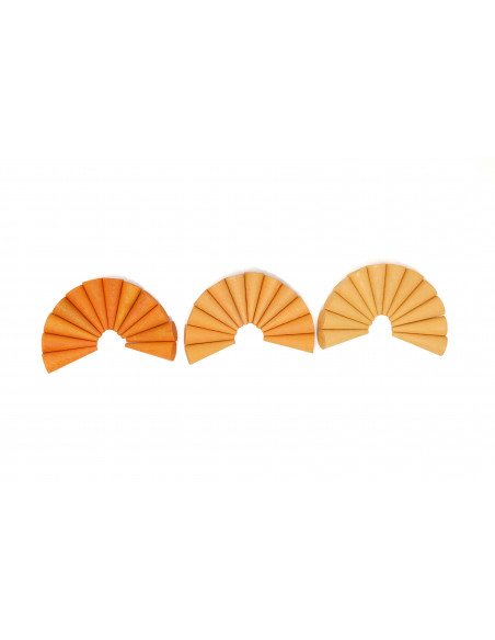 Oranje kegeltjes