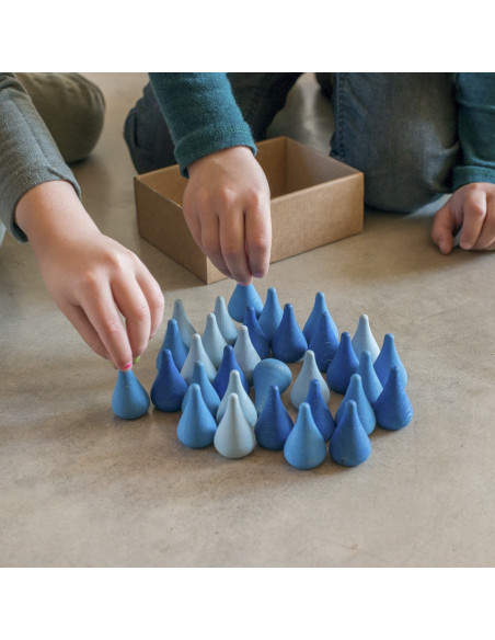 Blauwe druppels