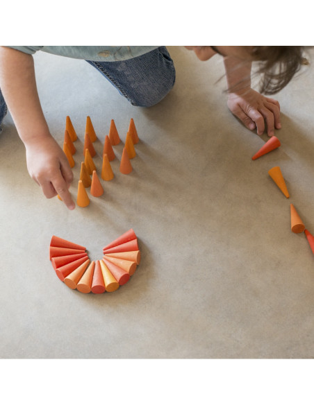 Oranje kegeltjes