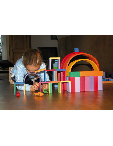 Bouwblokken pyramide groot