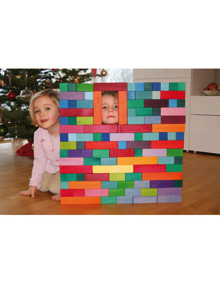 Bouwblokken pyramide groot