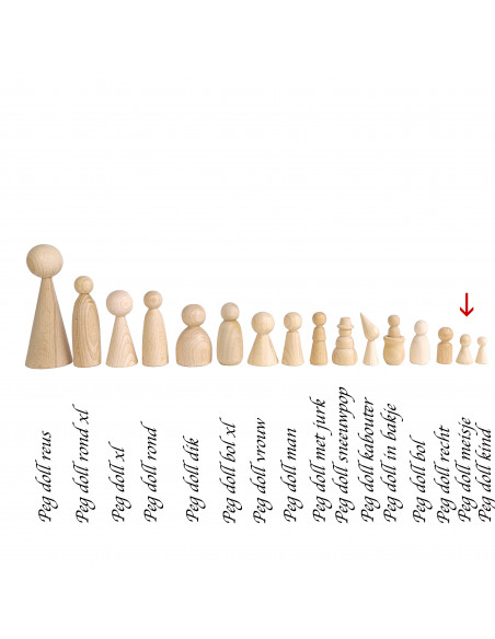 Peg doll meisje