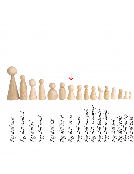 Peg doll vrouw