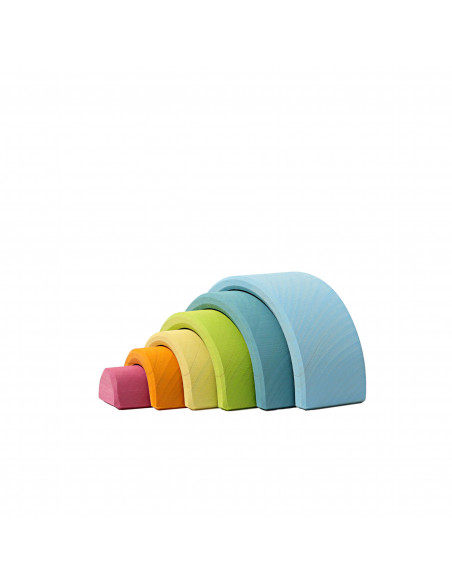 Kleine houten regenboog pastel