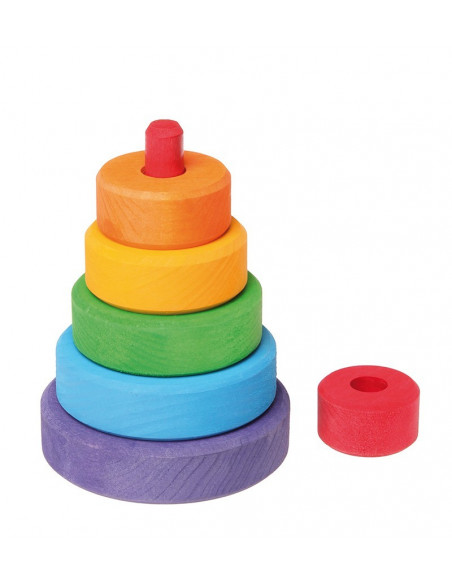 Houten stapeltoren klein