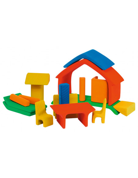 Mini poppenhuis bont