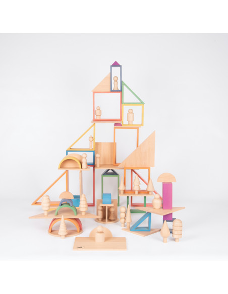 Regenboog + plankjes set