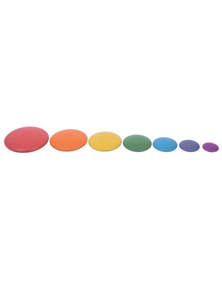 Houten stenen regenboog