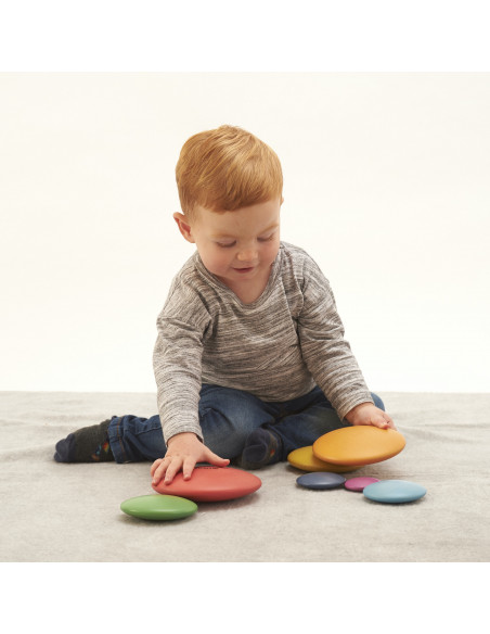 Houten stenen regenboog