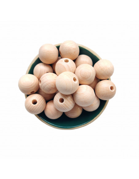 Houten kraal 2,5 cm