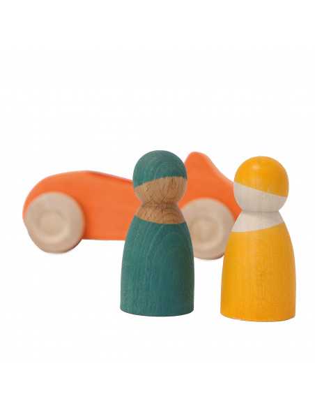 Grote auto oranje