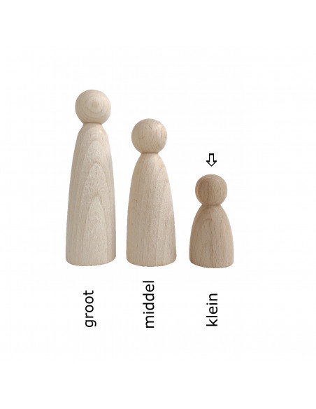 Peg doll rond klein