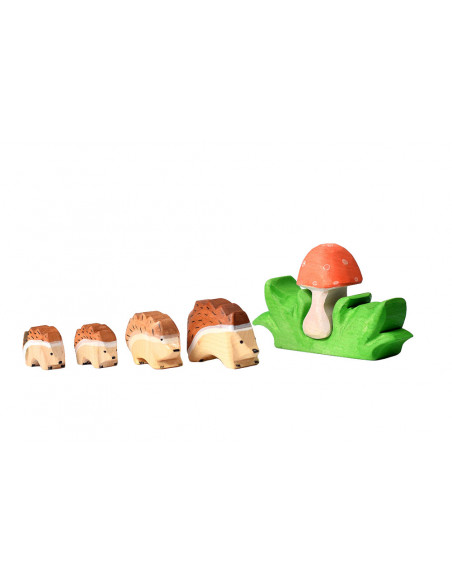 Paddenstoel met egeltjes set
