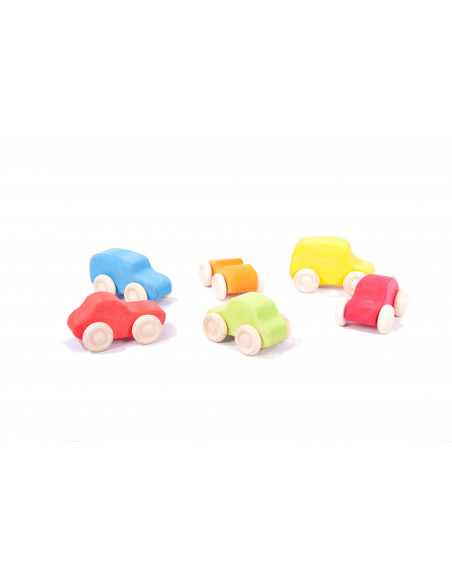 Set houten auto's