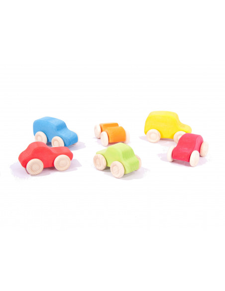 Set houten auto's
