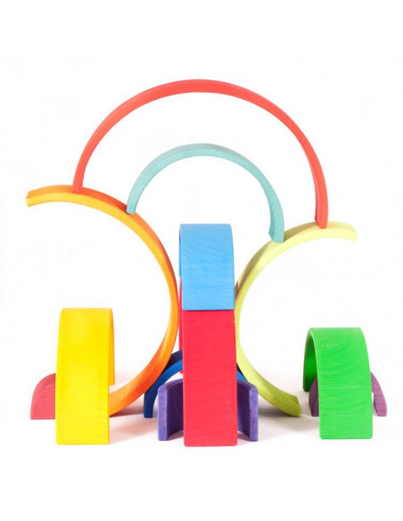 Houten regenboog van Grimm's
