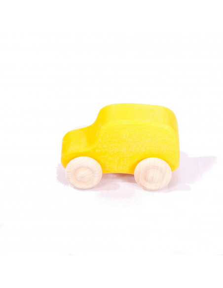 Gele auto