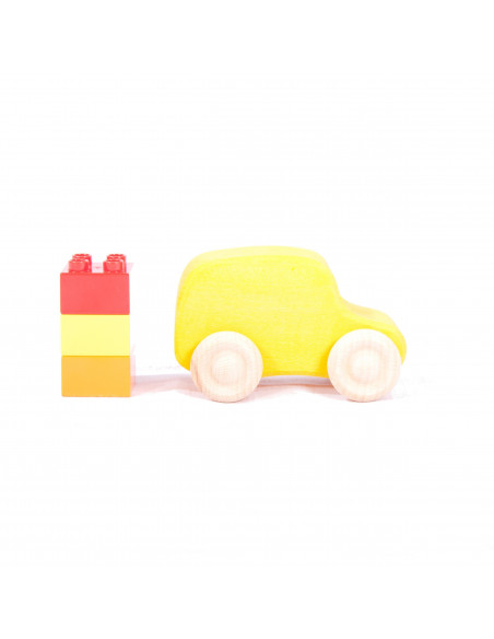 Gele auto
