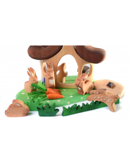 Konijn zittend Bumbu Toys