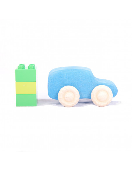 Blauwe auto