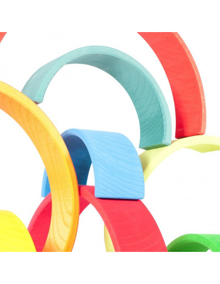 Houten regenboog van Grimm's