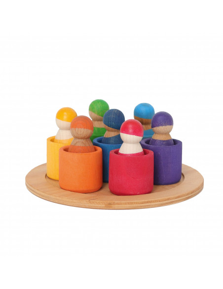 Regenboog vriendjes op schaal