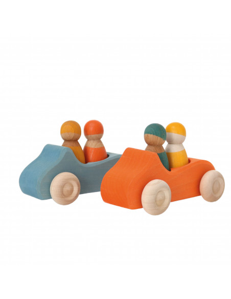 Grote auto blauw