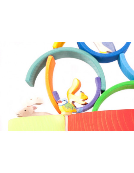 Houten regenboog van Grimm's