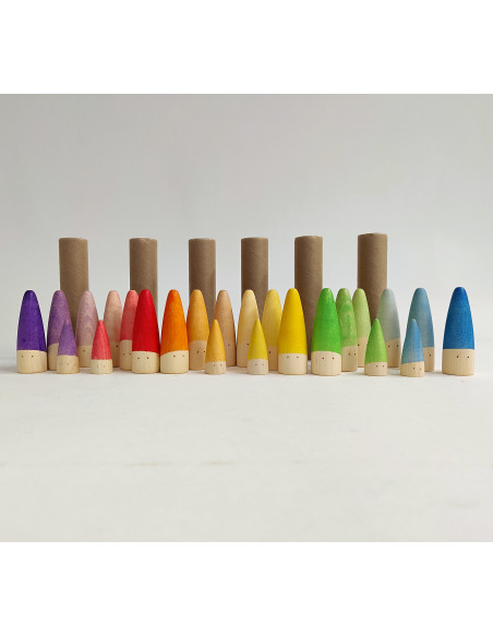 Kleurige kabouters baby's
