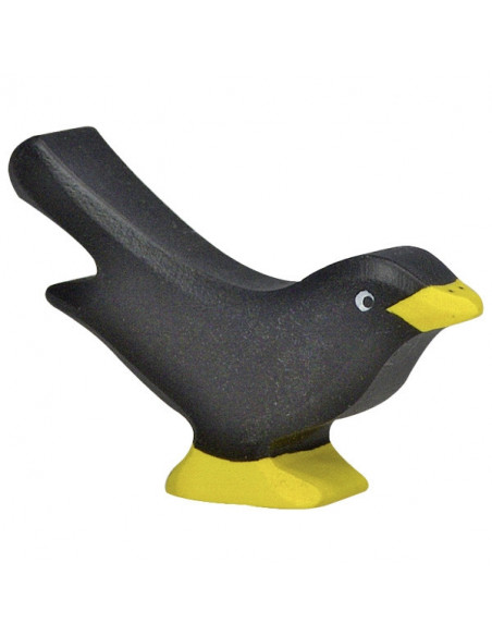 Zwarte vogel Holztiger