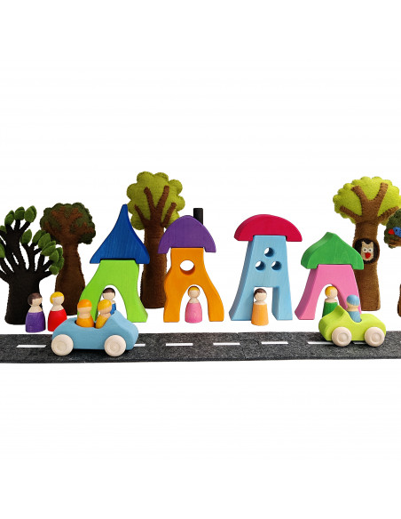 Houten poppetjes