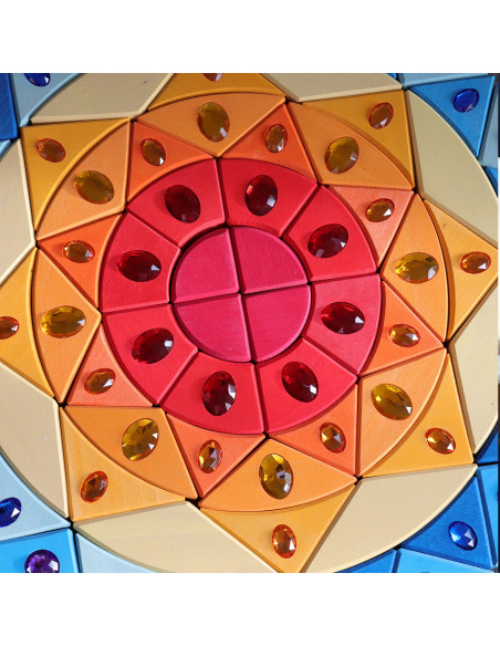 Glitter mandala blokkenset groot