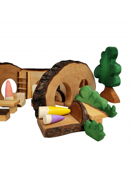 Mini boomstam poppenhuis