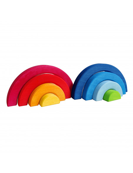 Dubbele regenboog blokken