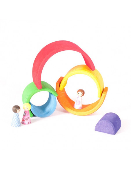Houten regenboog klein
