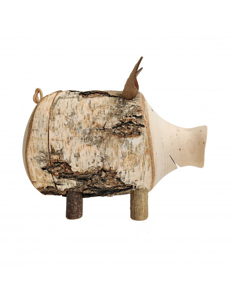 Houten spaarvarken