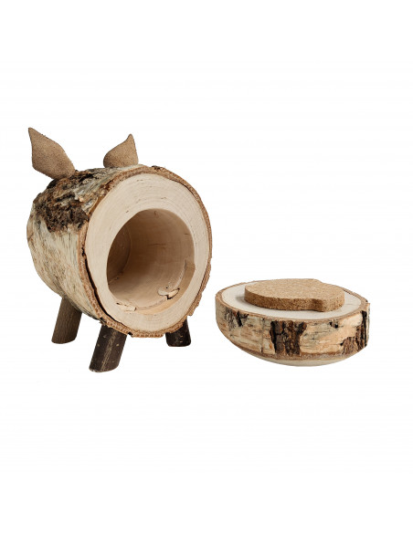 Houten spaarvarken