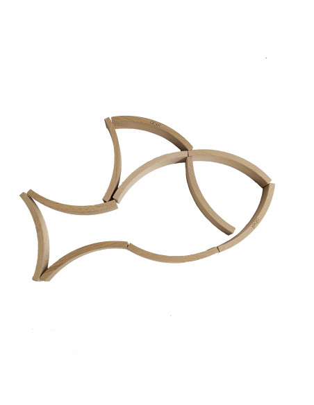 Mini halfronde abelblokken 36 stuks