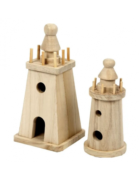 Houten vuurtoren