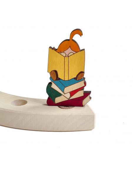 Boekenwurm steker