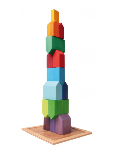 Houten blokken huisje - Grimms