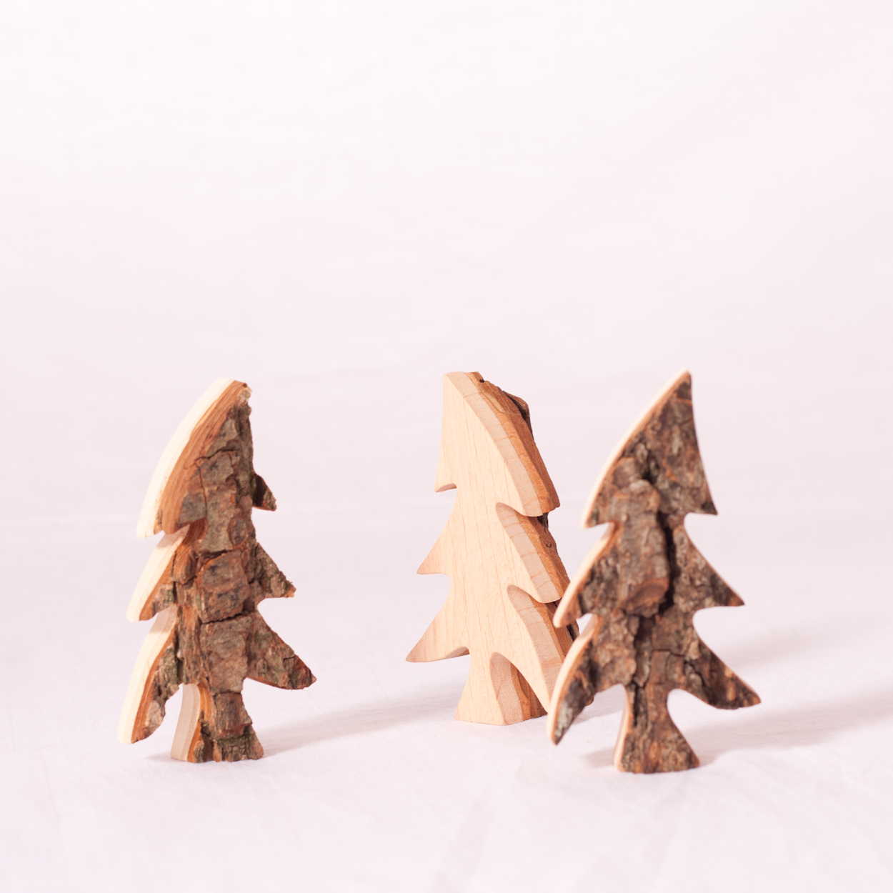 houten kerstboom versiering