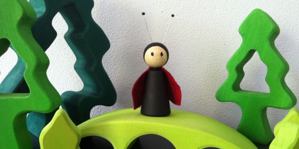 Knutsel een lieveheersbeestje peg doll